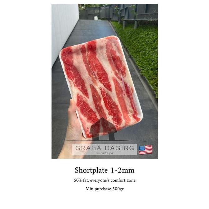 

(Allthebest) beef US Shortplate segar 500g