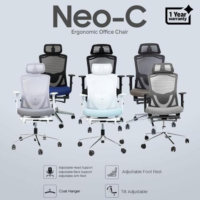 Noir NEO-C Ergonomic Office Chair / Kursi Office Noir Neo C / Neo Chair Kursi Kantor