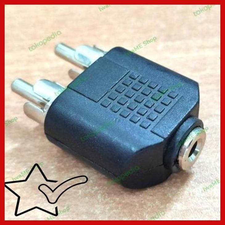 [IWS] AUDIO JACK CONVERTER RCA TO JACK AUX 3.5MM MALE/FEMALE