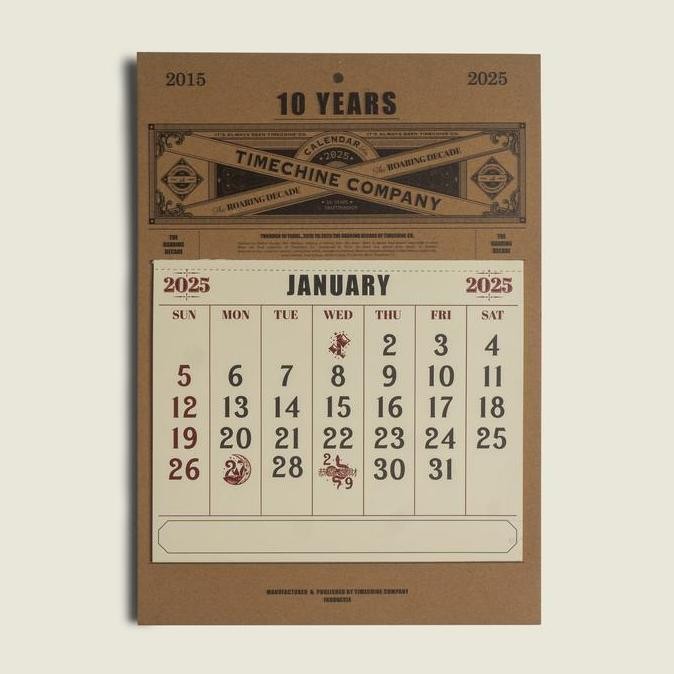 

Timechine Co. 10Th Anniversary 2025 Calendar Co