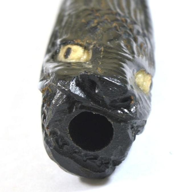 Pipa Once Kayu Ukir Naga Unik Original Natural Co