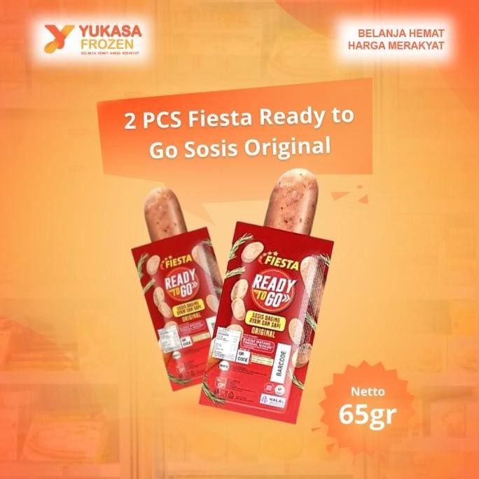 

(Allthebest) 2PCS Fiesta Ready to Go Sosis Original 65gr [BUNDLING]
