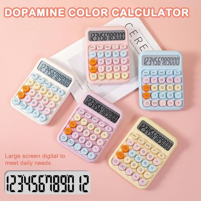 

Kalkulator Warna Dopamin Oumi Kalkulator Kecantikan Tinggi 12 Digit Kalkulator Tombol Besar Warna Macaron Co