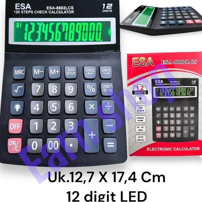 

Esa Kalkulator Led 1 Layar Esa-8882Lcs / Kalkulator Led Co