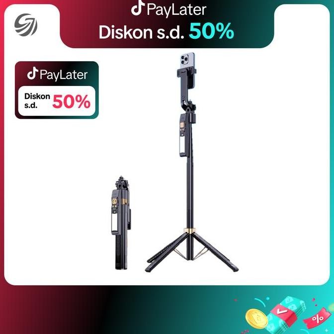 Ciji Cl12P 180Cm Selfie Stick Auto Ai Face Tracking Quad Stand 360 Rotation Gimbal Tripod Stabilizer