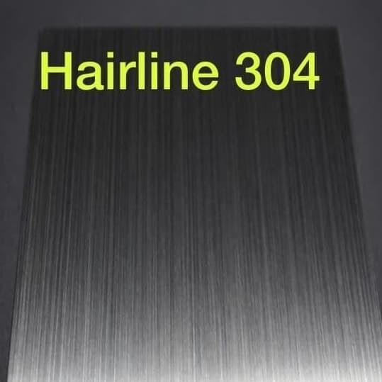 favorit] plat stainless 304 hairline custom