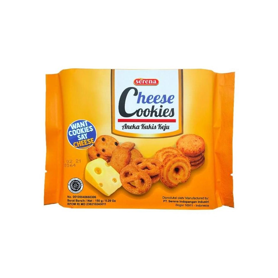 

(Allthebest) SERENA CHEESE COOKIES 150gr / BISKUIT KEJU / SERENA CHEESE COOKIES