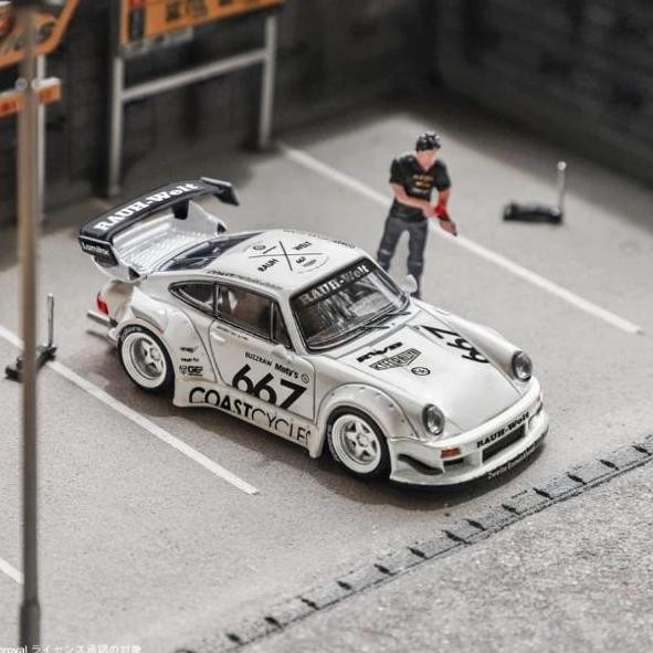 TERLARIS Star Model 1/64 Rauh-Welt RWB930 CoastCycles white #667 Car Only