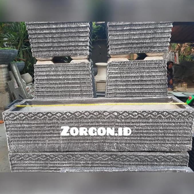 Pot Tanaman Hias Pot Beton Minimalis Pot Semen Panjang 1 Meter