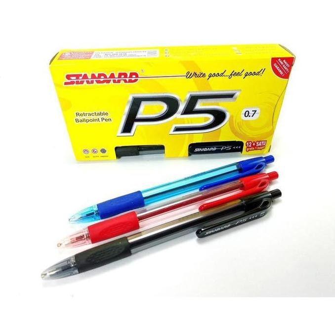 

Pulpen Standard P5 0.7mm / standard P 5 (Lusin)