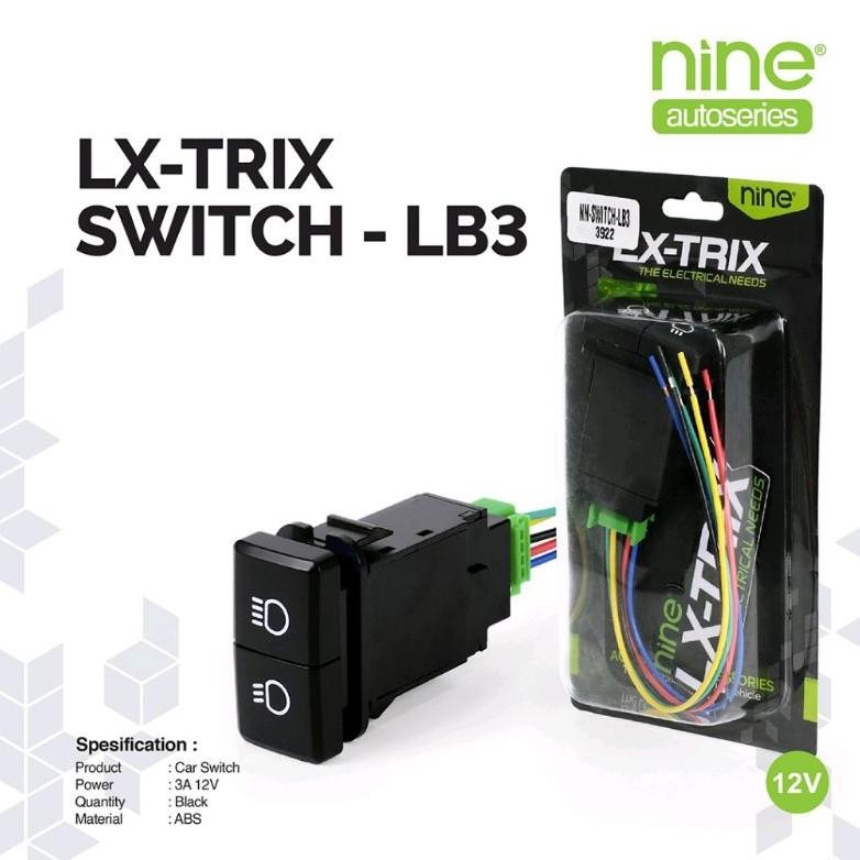 SAKLAR MOBIL SWITCH 2 TOMBOL FOGLAMP LAMPU TEMBAK 3 MODE NINESAKLAR MOBIL SWITCH 2 TOMBOL FOGLAMP LA