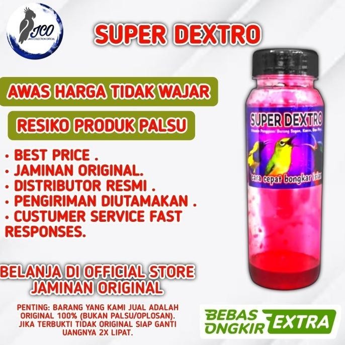 SUPER DEXTRO PAKAN MAKANAN VITAMIN DEXTRO PLECI SOGON KONIN PENGGACOR PLECI