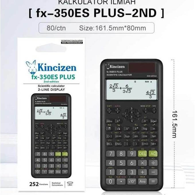 

Kalkulator Scientific Kincizen Fx 350Es Plus 2Nd Multifungsi Kalkulator Anak Sekolah Lengkap Co