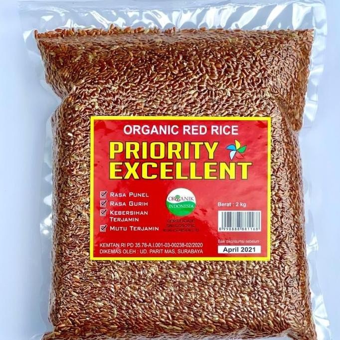 

(Allthebest) Beras Merah Organik Priority Excellent 2kg