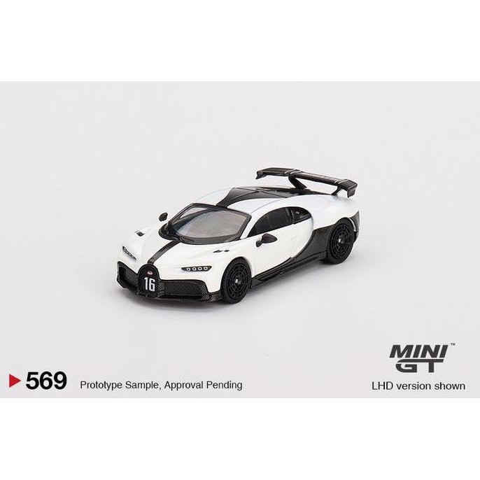 PROMO MINIGT 569 Bugatti Chiron Pur Sport White Diecast MGT
