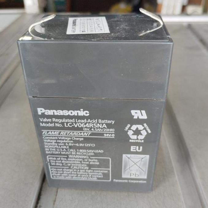 TERLARIS - Baterai accu aki kering Panasonic 6 v buat timbangan digital ori