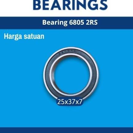 Bearing 6805 2RS N*N Double Tutup Karet | Bearing 6805 2RS