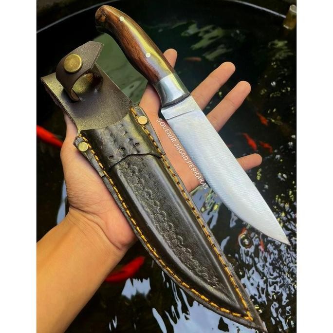 PISAU SKINNER Seset Baja HSS Gergaji Batu Super Fulltang Kuat Survival