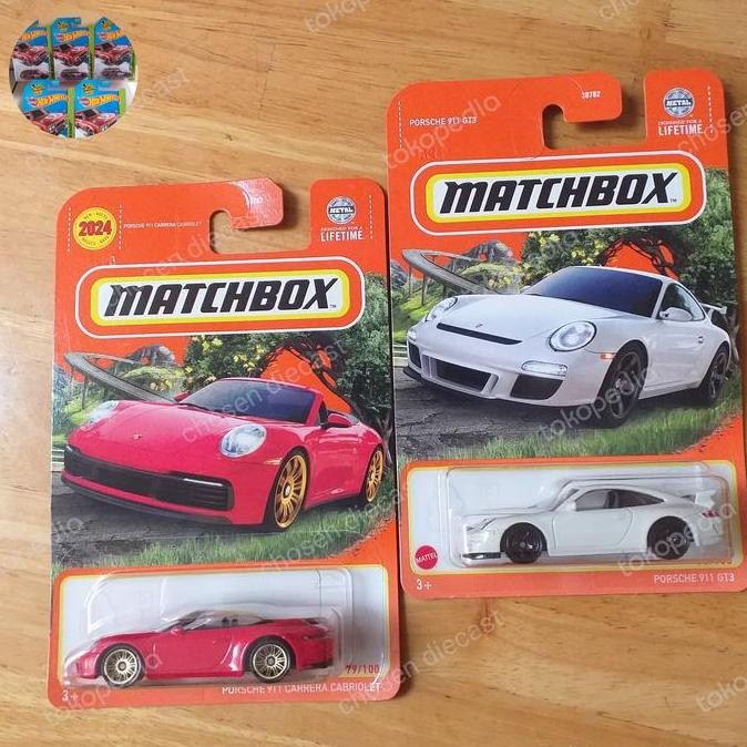 TERBARU matchbox porsche 911 gt3 + porsche 911 Carrera Cabriolet
