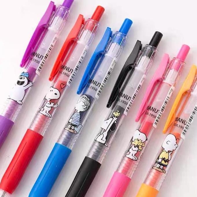 

TERLARIS! Zebra Sarasa Peanuts Snoopy Gel Ink 0.5mm Pen Limited Edition