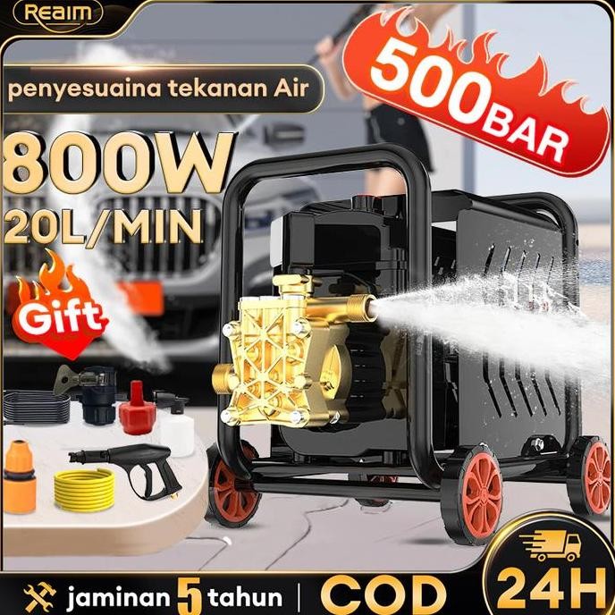 Alat Cuci Mobil Tekanan Tinggi Alat Dengan Pengukur Tekanan Mesin Steam Pressure Washer Alat Cuci Al