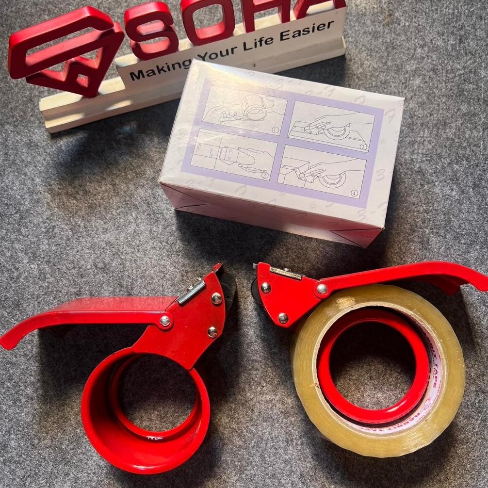 

Terlaris !!! Tk-35 Tape Dispenser Besi Cutter Lakban Besi / Tempat Pemotong Lakban Keong Lakban Kualitas Bagus