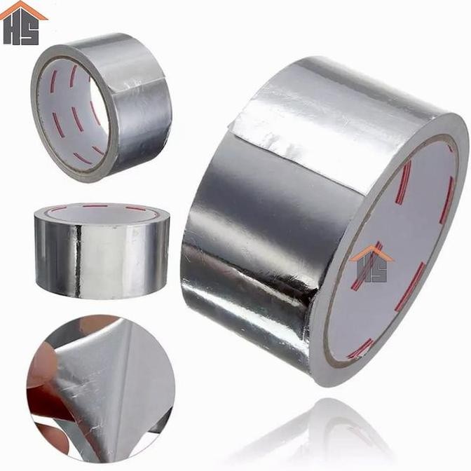 

ALUMINIUM FOIL TAPE ISOLASI LAKBAN TAHAN PANAS UKURAN 7,5CM TM