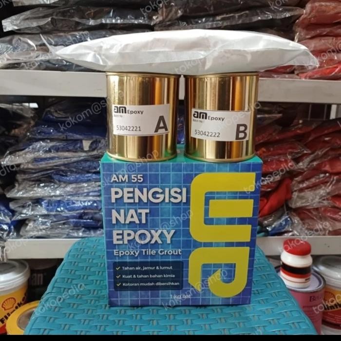 Am 55 Pengisi Nat Epoxy Warna (White) Original Dan Terpercaya