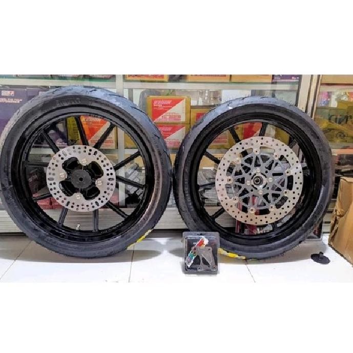 velg vnd ninja r ss rr N10 copy gpwheel ukuran 185-250 Ring 17 set ban Pirelli Diablo Rosso plus Bre