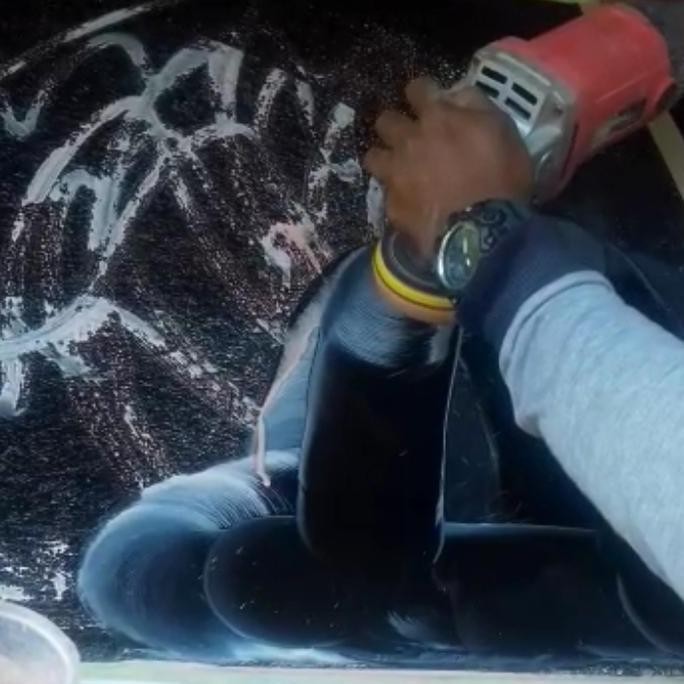 Poles Kaca Baret + Glass Coating Hemat