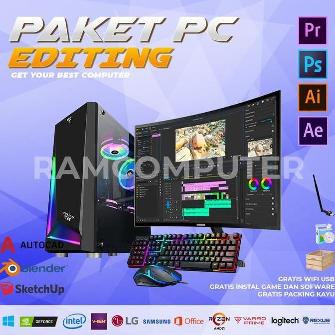 Pc Office Fullset Siap Pakai - Pc Kantor Fullset Siap Pakai - Komputer Fullset Siap Pakai - Pc Desai