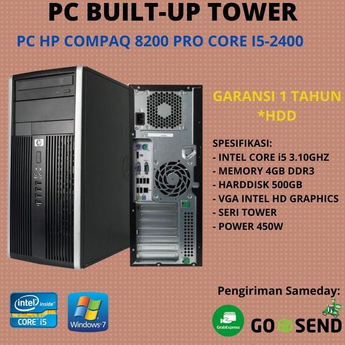 Pc Tower Hp Compaq 8200 Core I5 New Stok