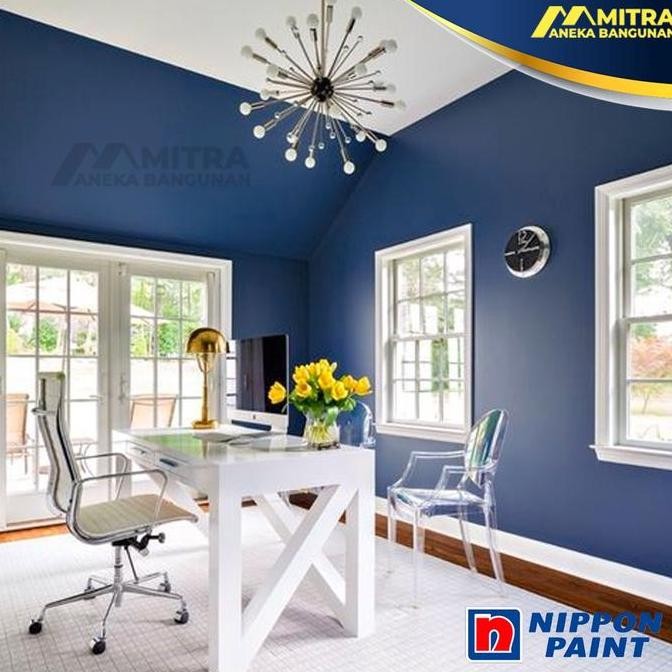 HARGA DISC - CAT TEMBOK EKSTERIOR INTERIOR NIPPON PAINT BENEDICT BLUE NP PB 1512A / VINILEX ELASTEX 