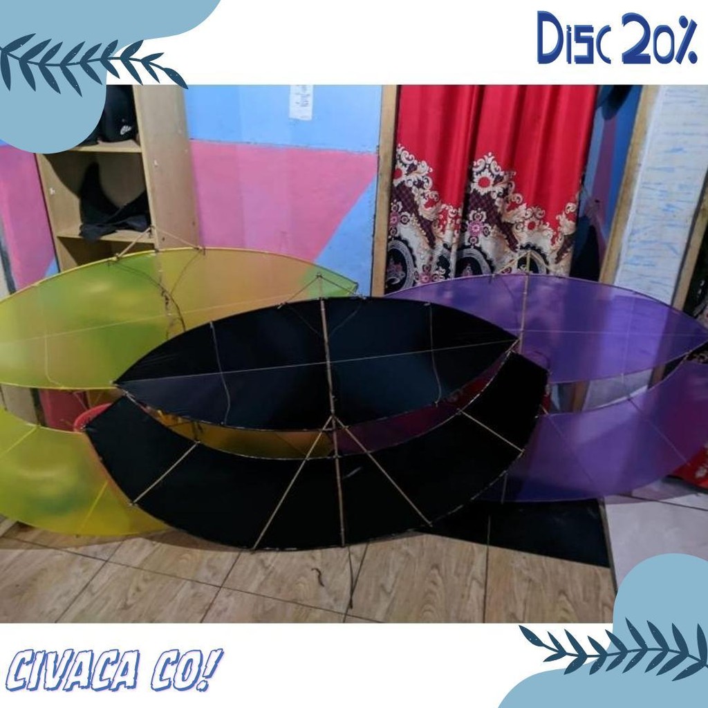 Gapangan Pegon Ceper 1Meter/Arku Gapangan Pegon Fiber Layang Layang Merakit Sendiiri Diskon