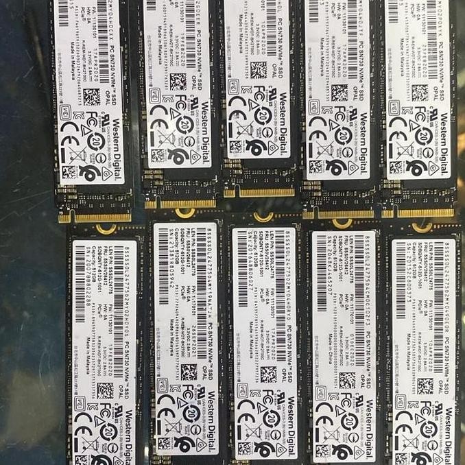 ready ssd nvme 512gb western digital PC SN720 NVME WD 512GB original murah