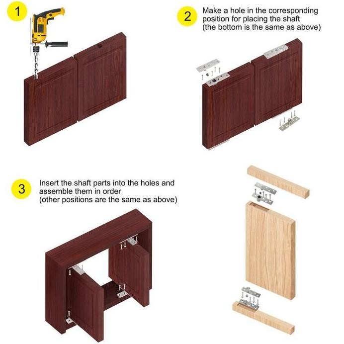 Engsel Pivot Jendela Stainless Steel Engsel Putar Jendela Engsel Putar 360 Derajat Engsel Pivot Pint