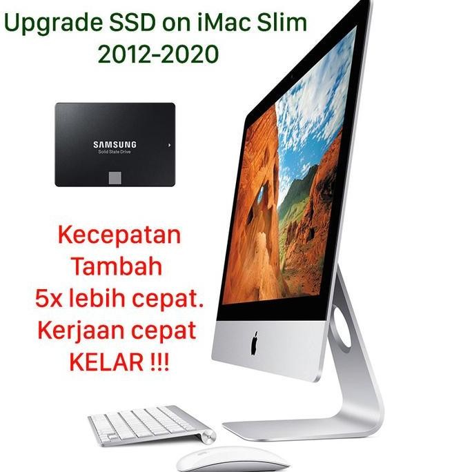 Upgrade Nvme Ssd & Ram Memory Imac Slim 21.5" 27" 2012-2019 2K 4K 5K New Stok