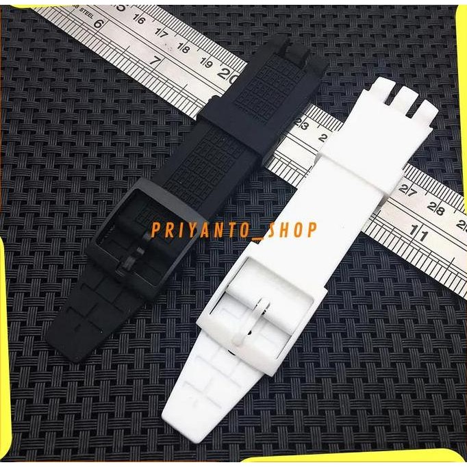 baru TALI JAM TANGAN RUBBER SILICONE SWATCH 22MM STRAP SWATCH 22MM PREMIUM