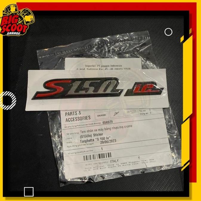 Emblem Sticker Vespa s150