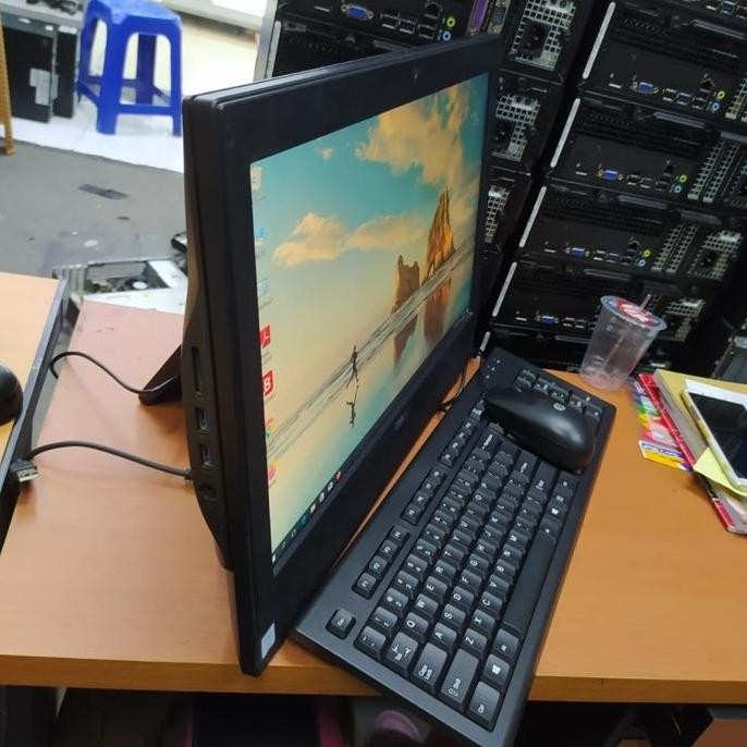 Pc Aio All In One Dell Core I3 7100T Optiplex 3050 Original New Stok