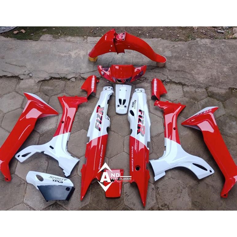 Cover Body fullset, Body Fullset yamaha FIZ R Fullset Body Halus Yamaha Fiz R Marboro Merah putih