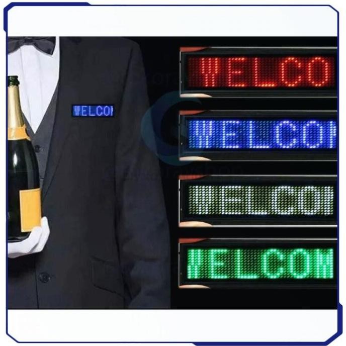 

READY Name Tag LED Mini Board Portable with Bluetooth 230 mAh - NB1144 NEW