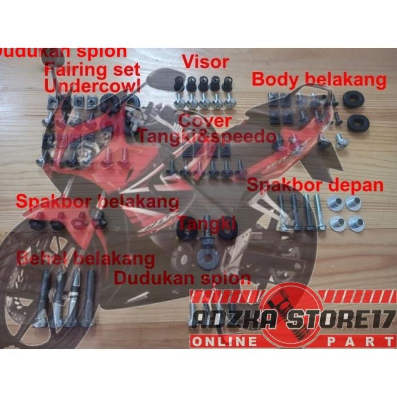Baut Body Fullset CBR150 Old Thailand/Baut Fullset Body Honda CBR150 Old
