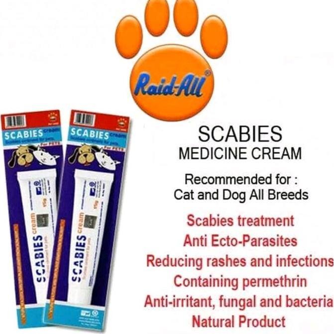 Scabies Cream - Salep Scabies Kucing Anjing Salep Jamur Aman Terjilat