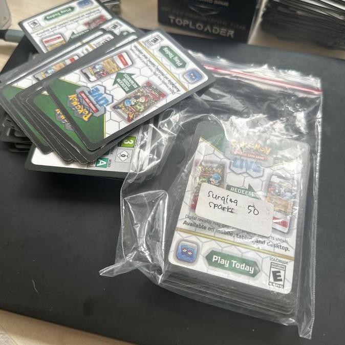 Pokemon tcg surging sparks code redeem