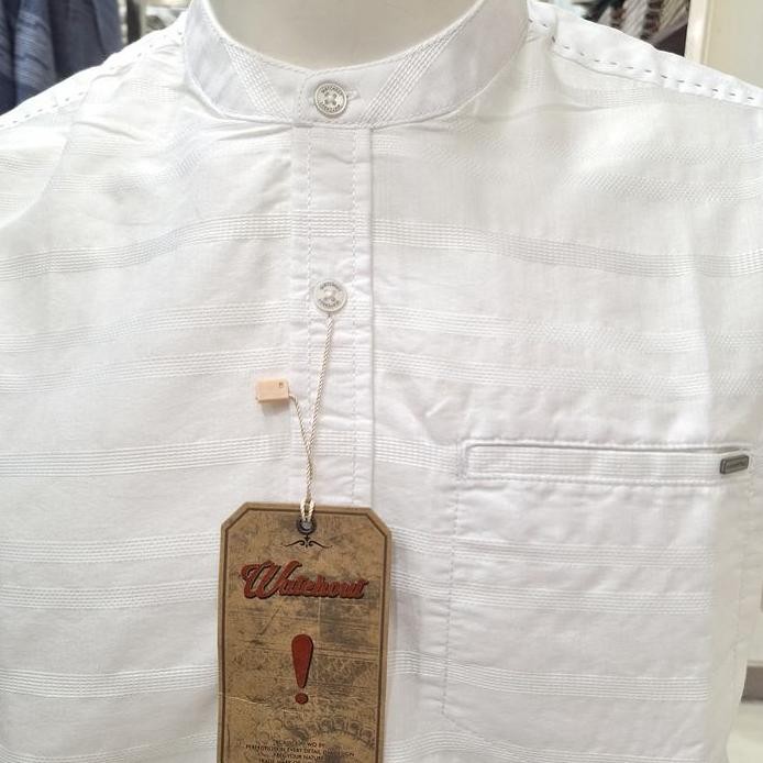 baru  kemeja koko pria brand WATCHOUT CASUAL ORIGINAL`WS802080002.WHITE