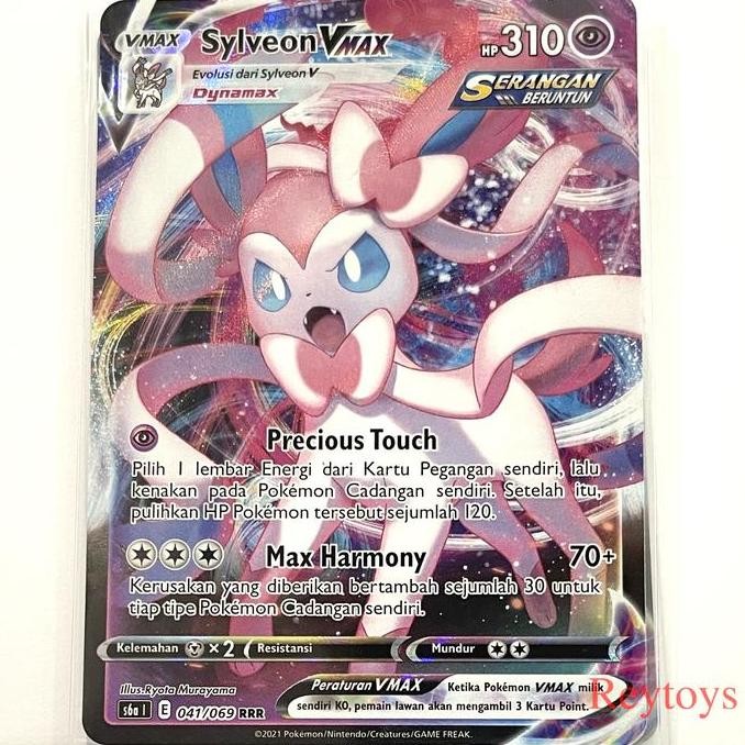 Pokemon ID S6A Eevee Pahlawan - 041 Sylveon VMax