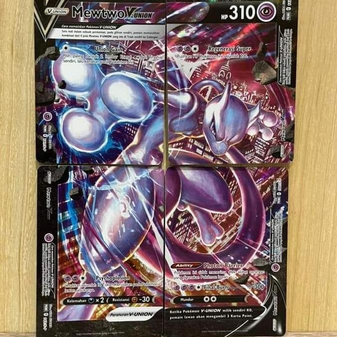Mewtwo v union promo TCG pokemon