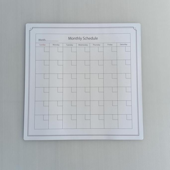 

READY Papan tulis tempel magnetic sheet monthly schedule jadwal bulanan NEW