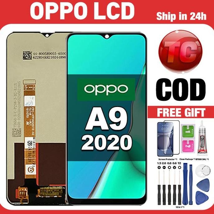TERLARIS - Original Lcd OPPO A9 2020 fullset ori asli Layar hp touchscreen Sentuh Versi Tinggi COD